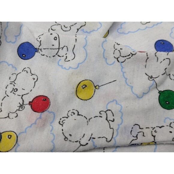 Carter's Balloon Bear Sleepsack Hat Blanket 90s Baby Clothes USA Cotton Vintage - Picture 8 of 12